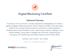 Digital Marketing Specialist in Calicut - hubspot